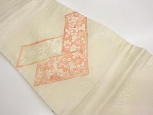 檜垣に桜模様織出し名古屋帯